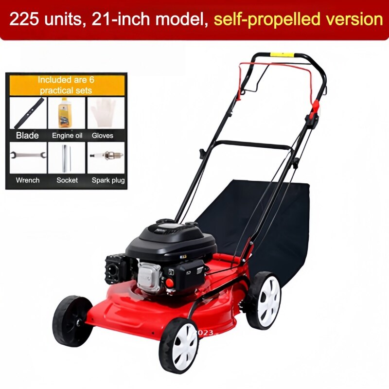 Commercial Self Propelled Lawn Mower | 21 Inch 9HP Gas Lawn Mower | Factory OEM Supply - Commercial Walk Behind Lawn Mower Main Image