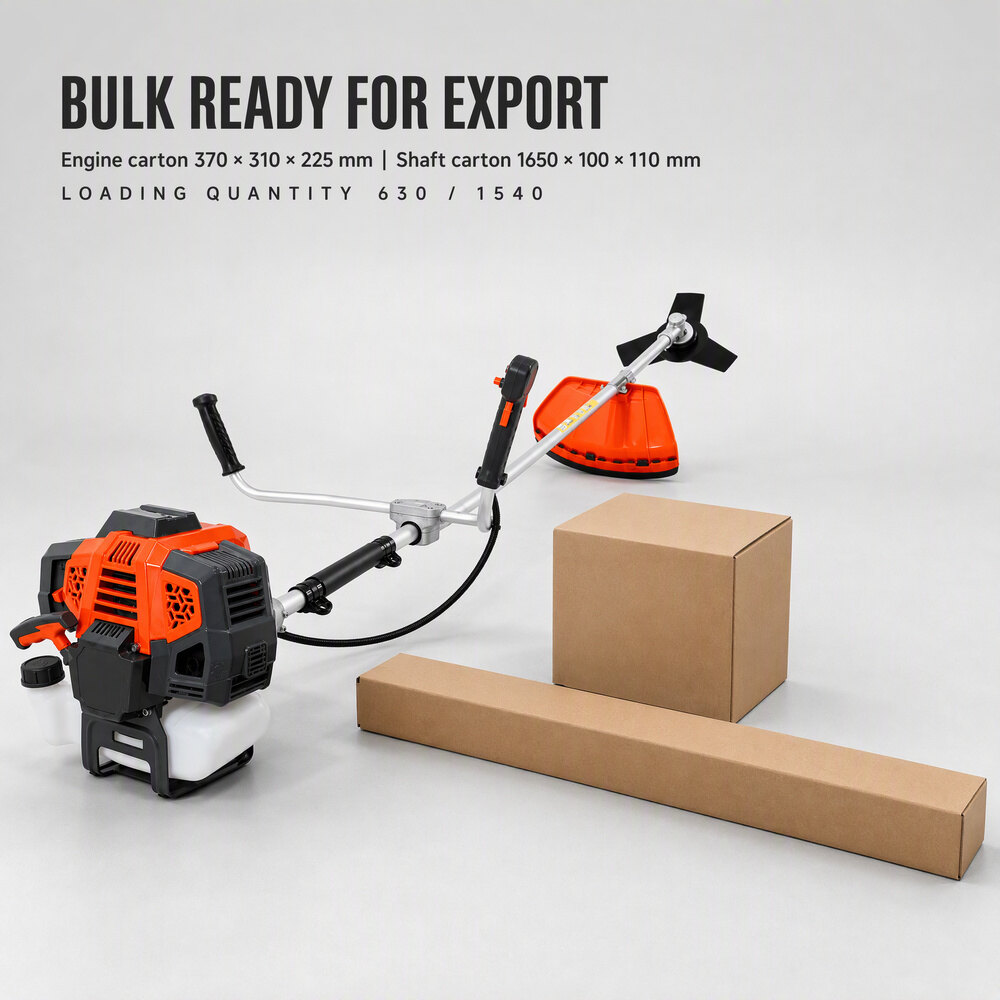CG520-O 52cc 2-Stroke Gasoline Brush Cutter 1.47kW Grass Trimmer Bike Handle Straight Shaft 430mm for Orchard Garden 4