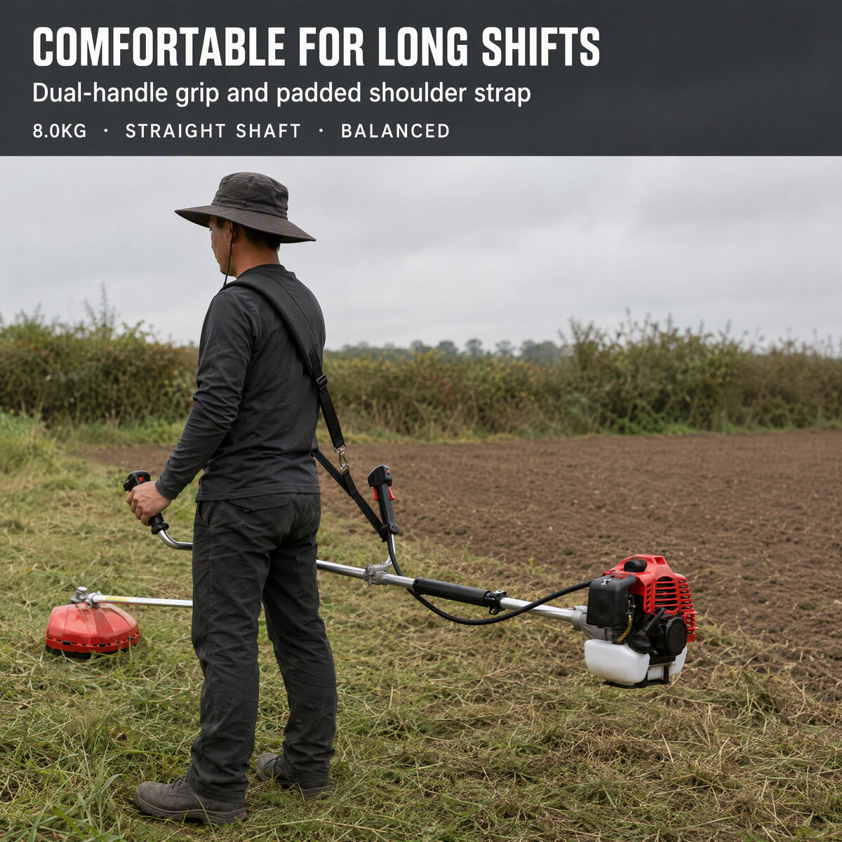 GX35 4-Stroke Gasoline Brush Cutter | 35.8cc Honda-Style Engine | Professional Landscaping Equipment | Factory OEM 6