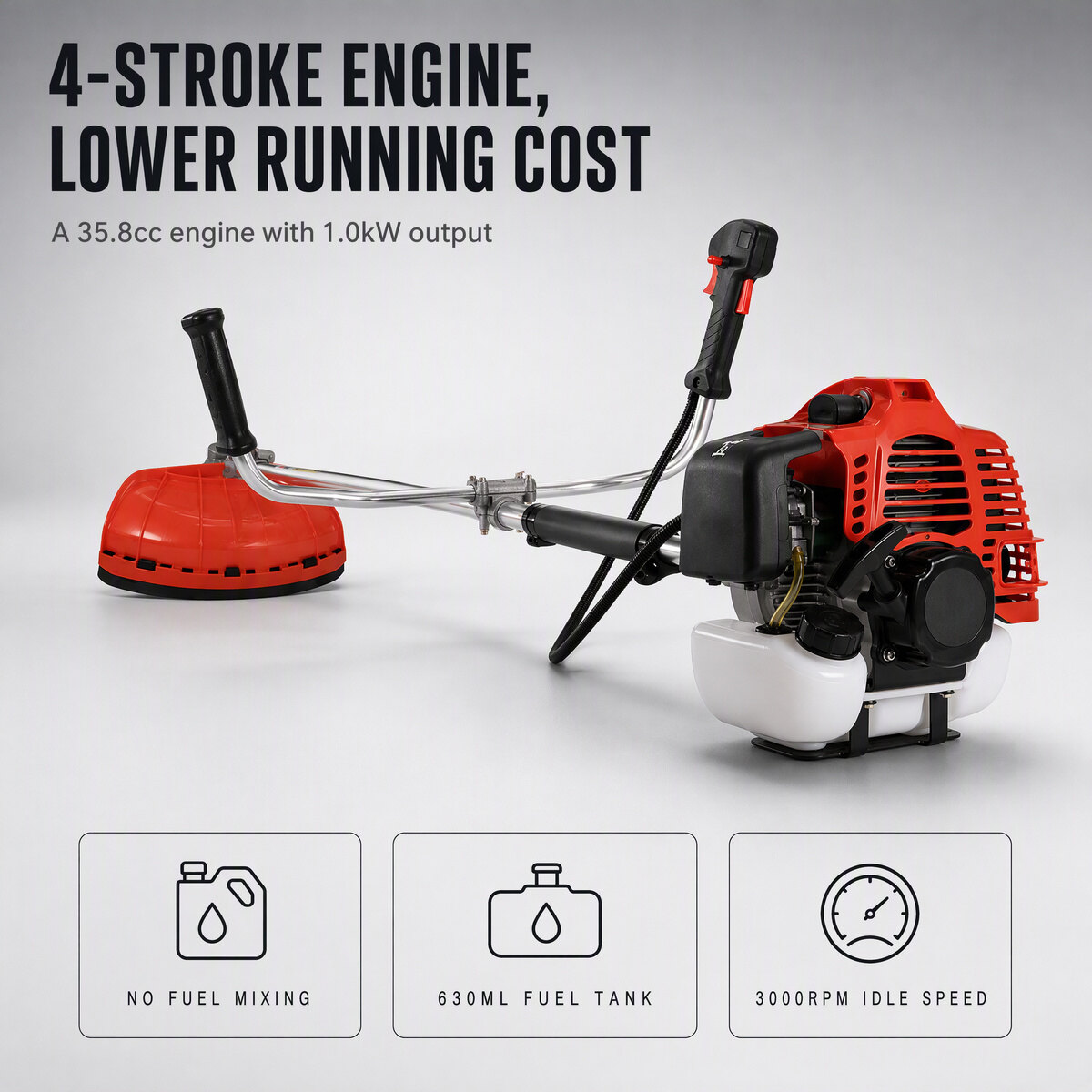 GX35 4-Stroke Gasoline Brush Cutter | 35.8cc Honda-Style Engine | Professional Landscaping Equipment | Factory OEM