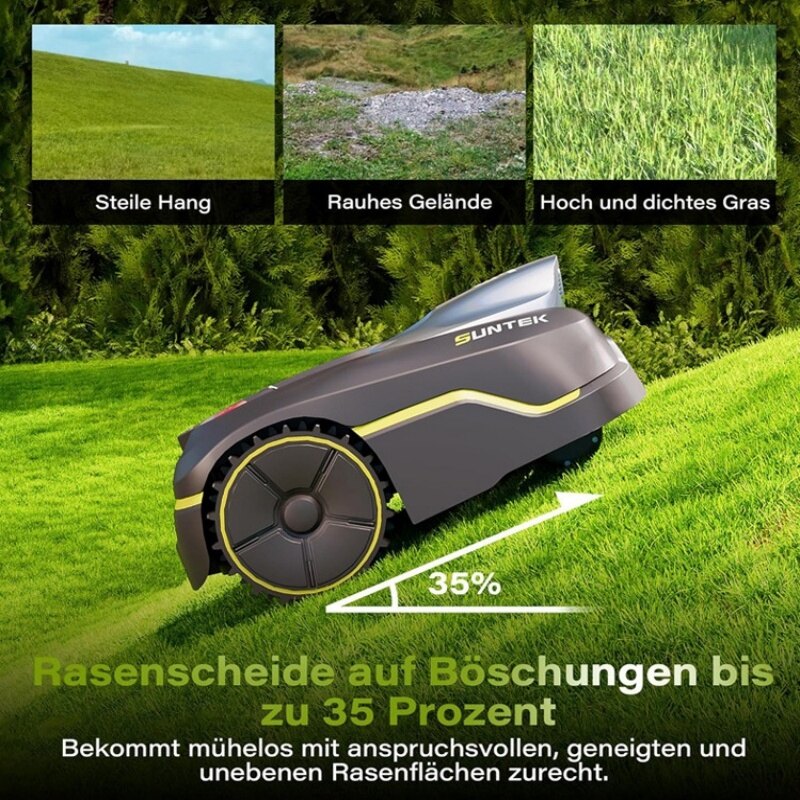V600 Remote Control Robotic Lawn Mower | 600mm Cutting Width | RC Tracked Mower for Slopes & Large Areas 9