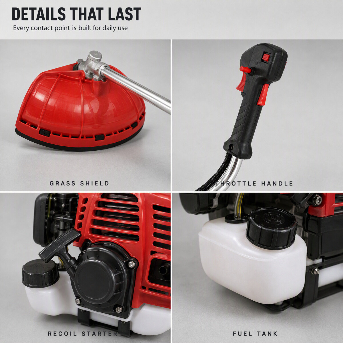 GX35 4-Stroke Gasoline Brush Cutter | 35.8cc Honda-Style Engine | Professional Landscaping Equipment | Factory OEM 9
