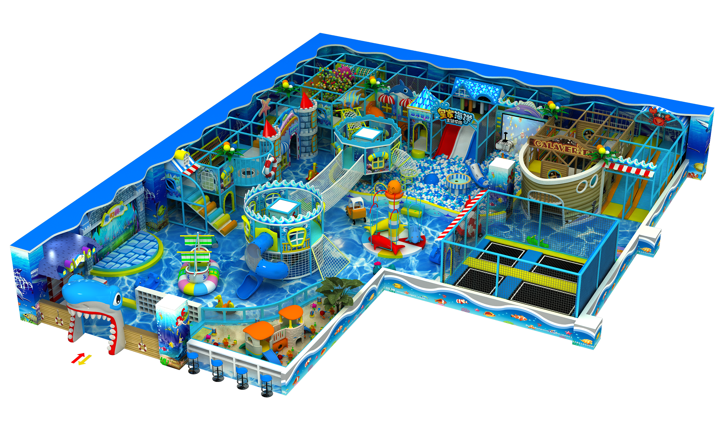 Ocean Theme Indoor Playground