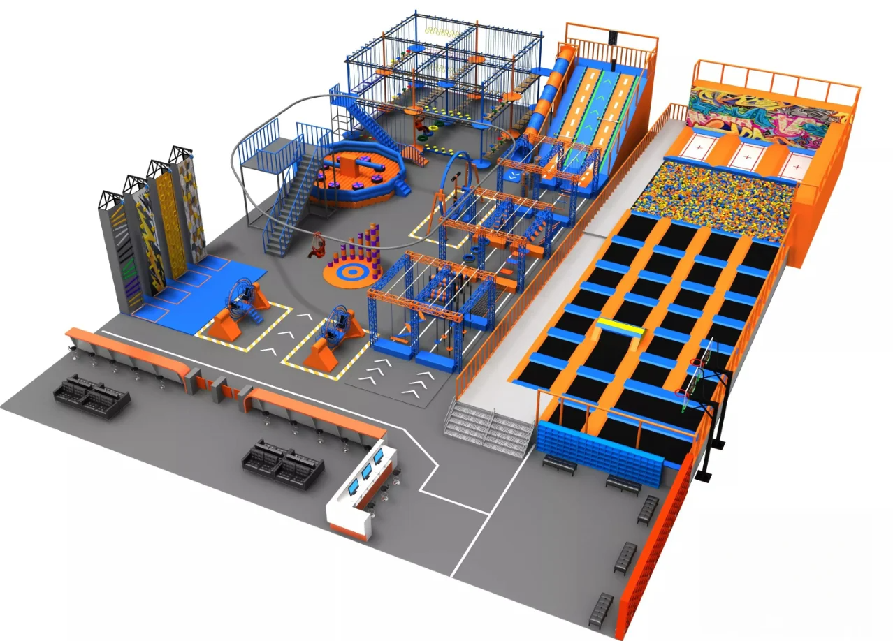Kids Trampoline Play Area