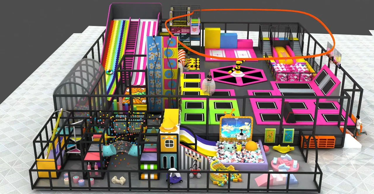 Dodgeball Trampoline Court