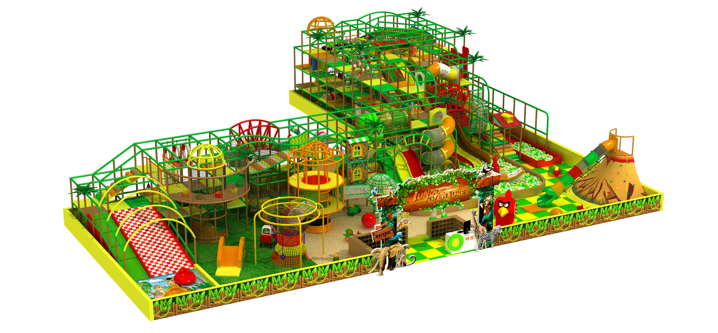 Jungle Theme Indoor Playground