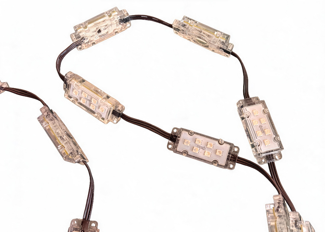 Custom Chain of 9 Pixel Modules – UCS1903, IP68, DC24V – A Flexible Customization Story