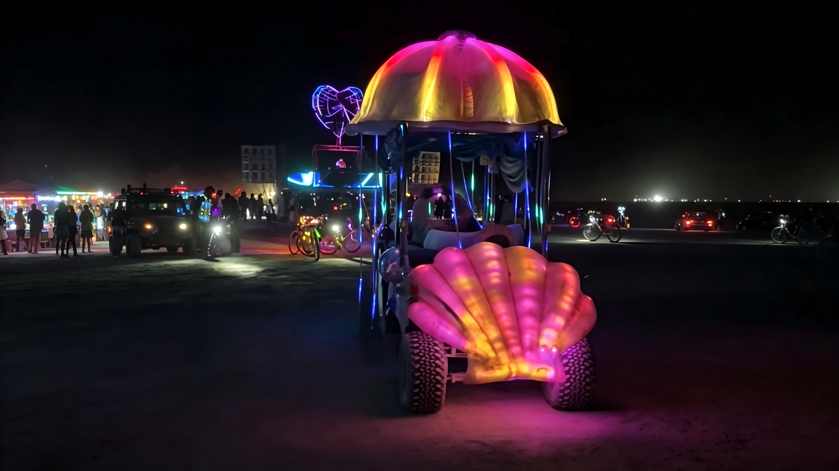 Lighting a Burning Man Marine Creature with D15 Braided Strip Light