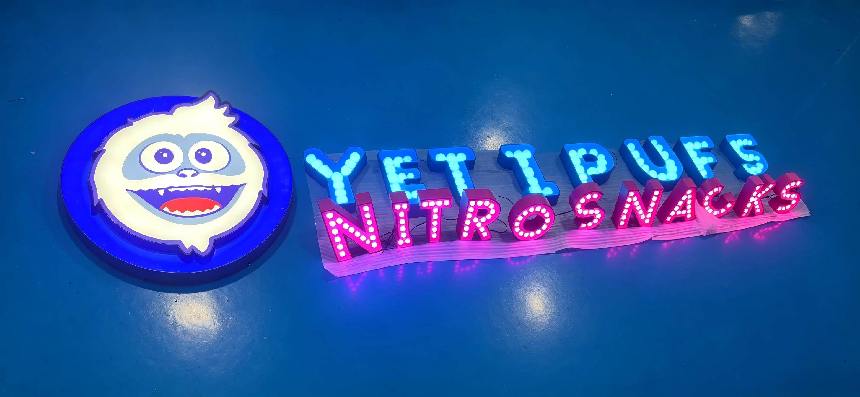Custom Signage for YETI PUFF: Canadian Retail Project