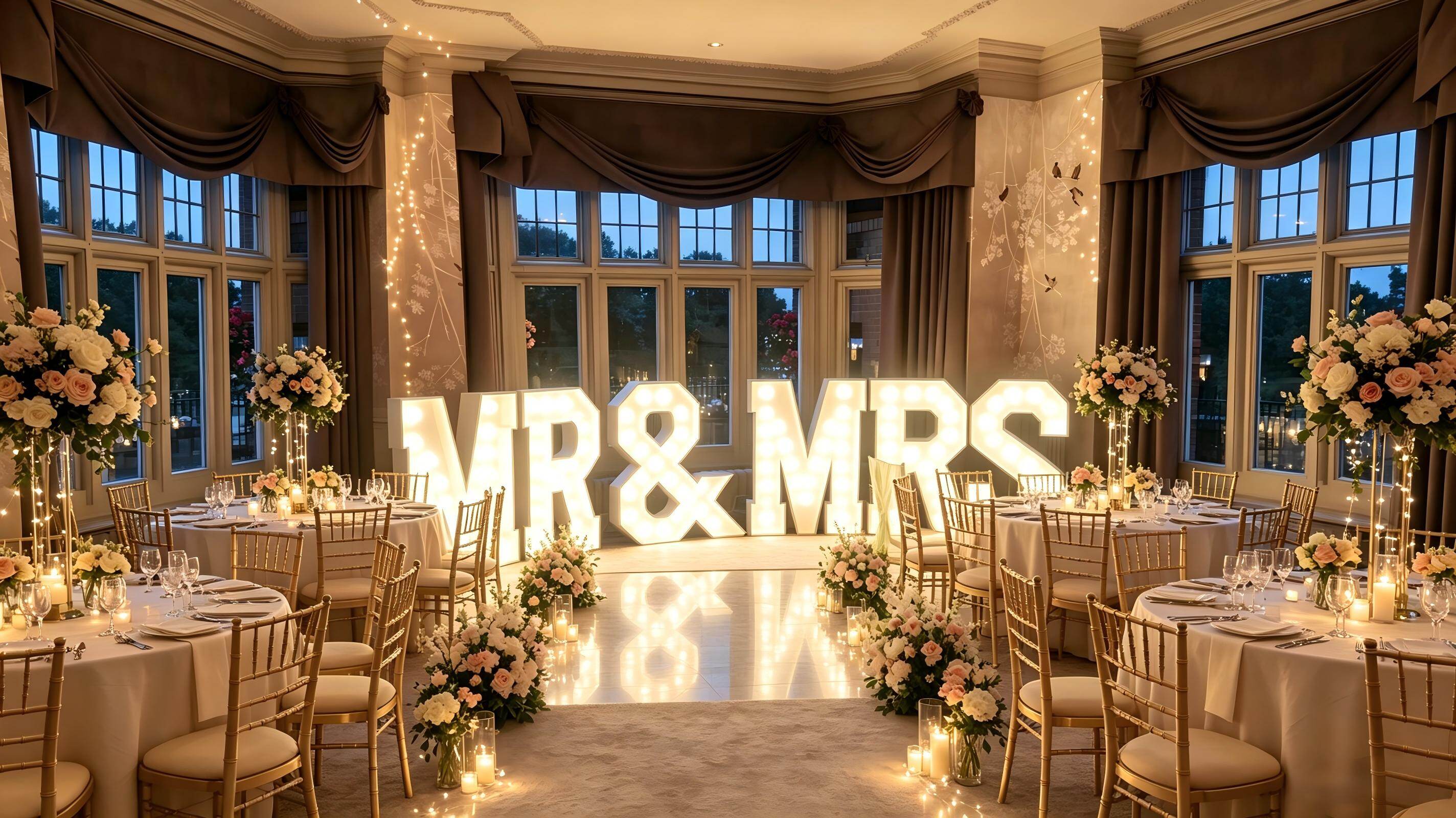 A Custom 60mm Cabochon Light for a Wedding Signage Project