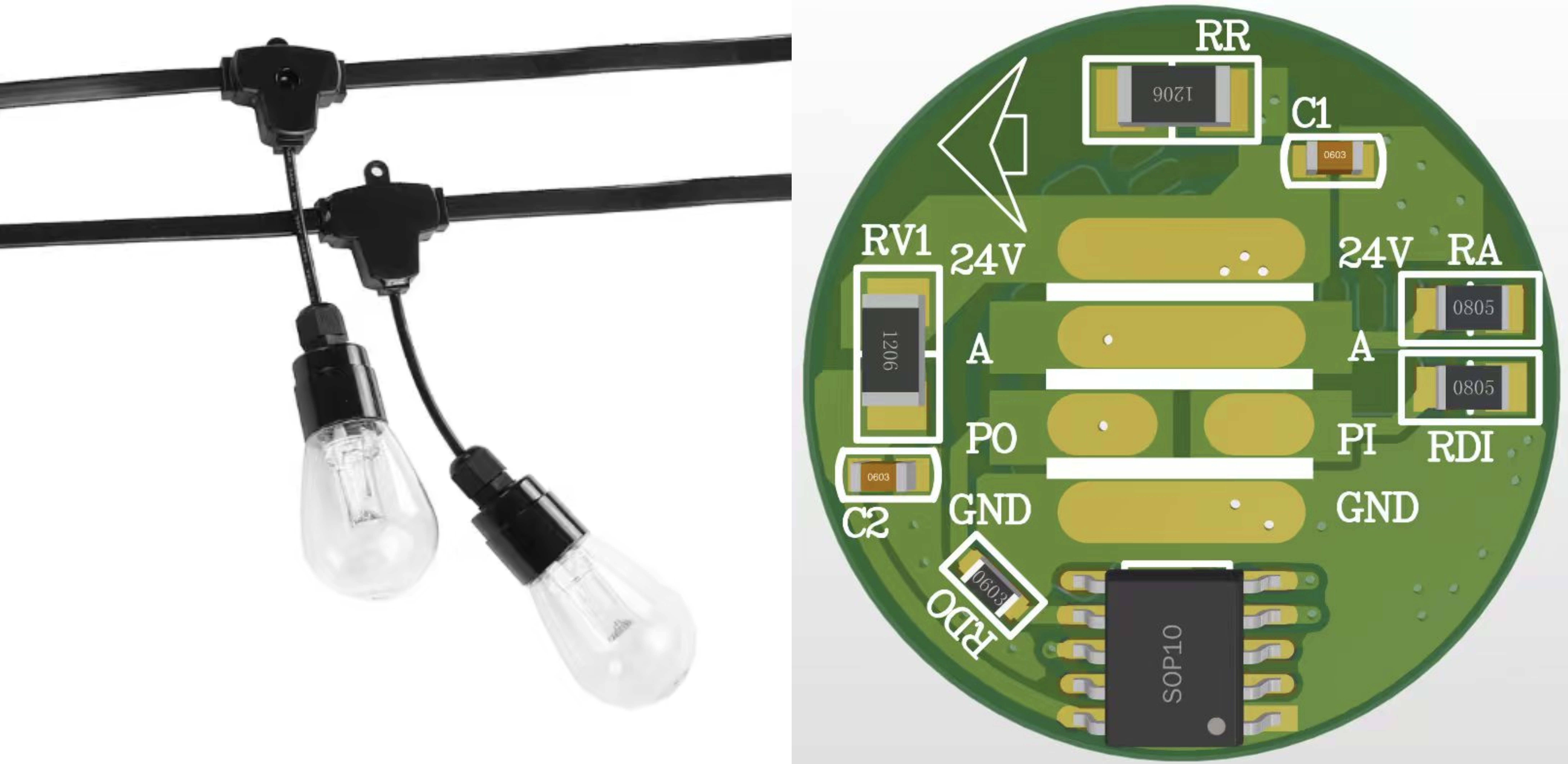 Custom DMX512 360° Pixel Bulb – DC24V, RGBW, IP67, M12 Connectors