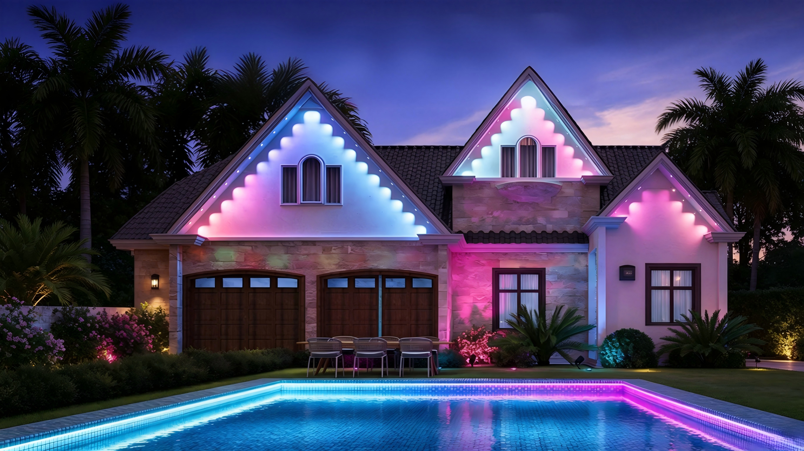Xuanan Lighting Launches Unique Flower‑Shaped Eaves Light with UCS7604 RGBW Chip