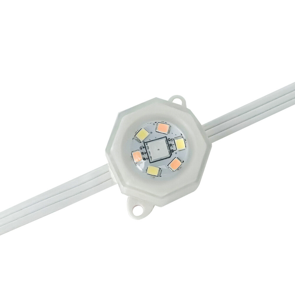 Flower‑Shaped Eaves Light with UCS7604 RGBW Chip