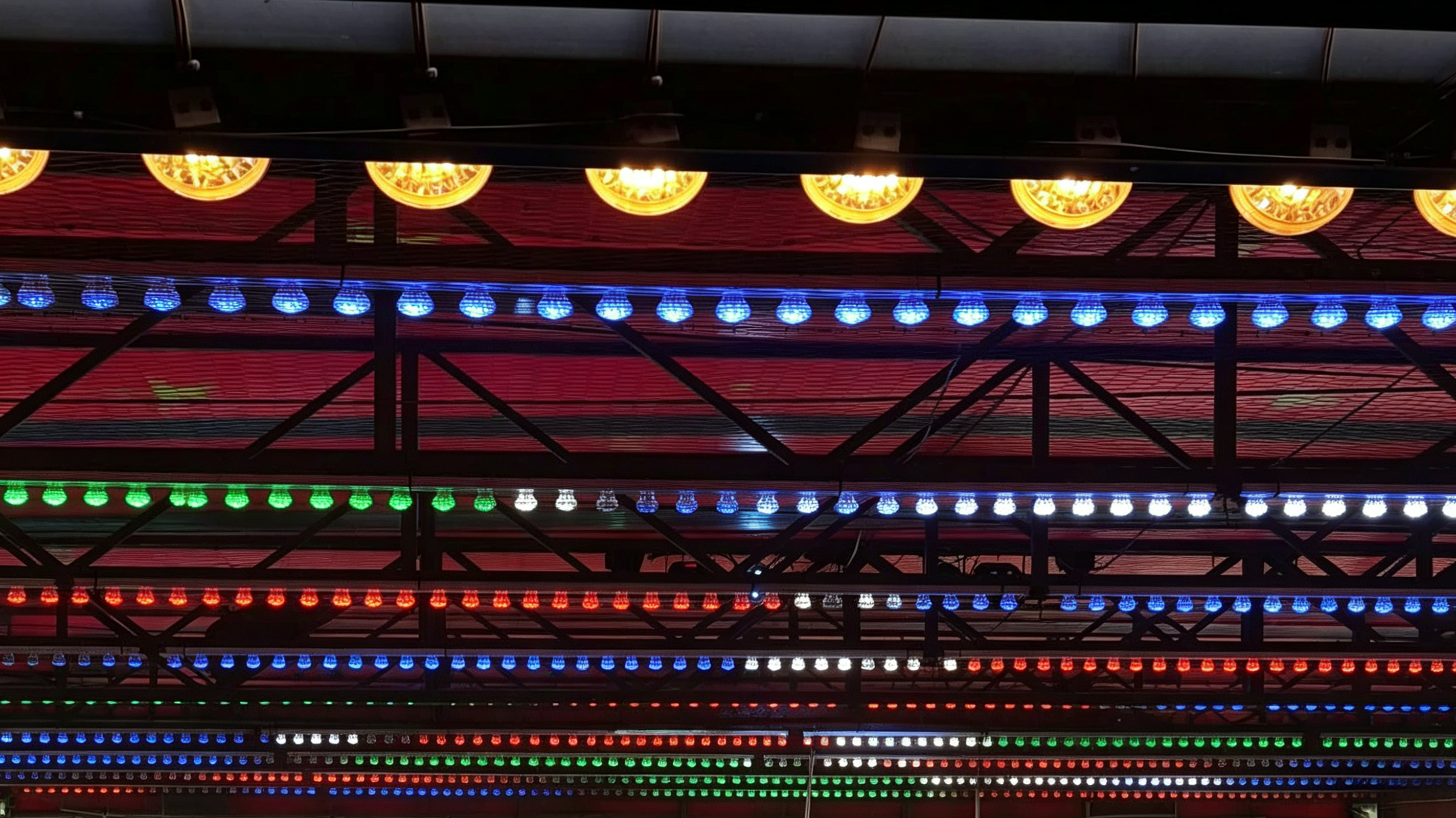60mm 2-Sided Pixel Cabochon Light for an Amusement Park Renovation