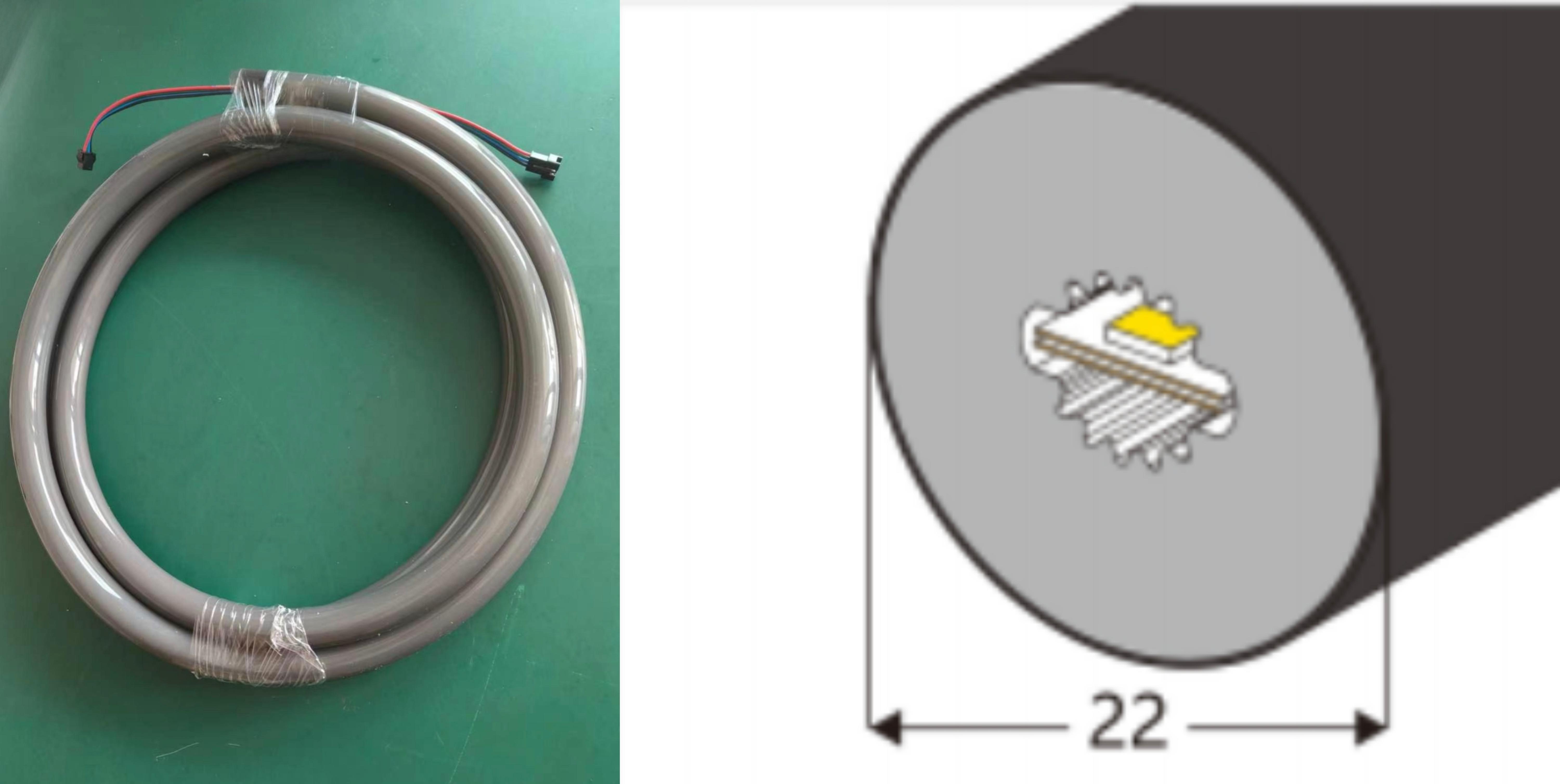 Xuanan Lighting Launches D22 Round 360° Flex Neon Tube – GS8206/GS8208, Dual Strips