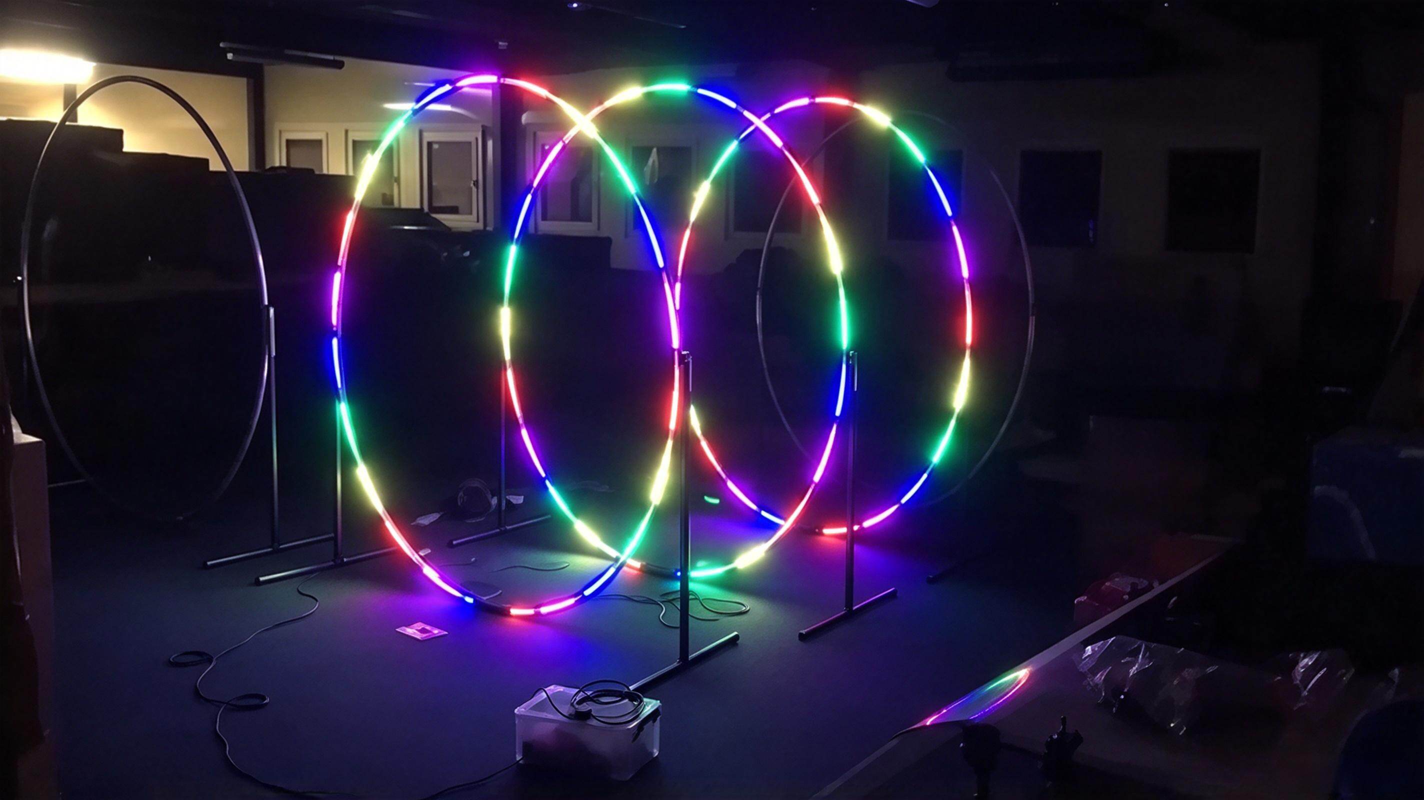 SK6812 12V Digital LED Strips for a Large-Scale Circle Display