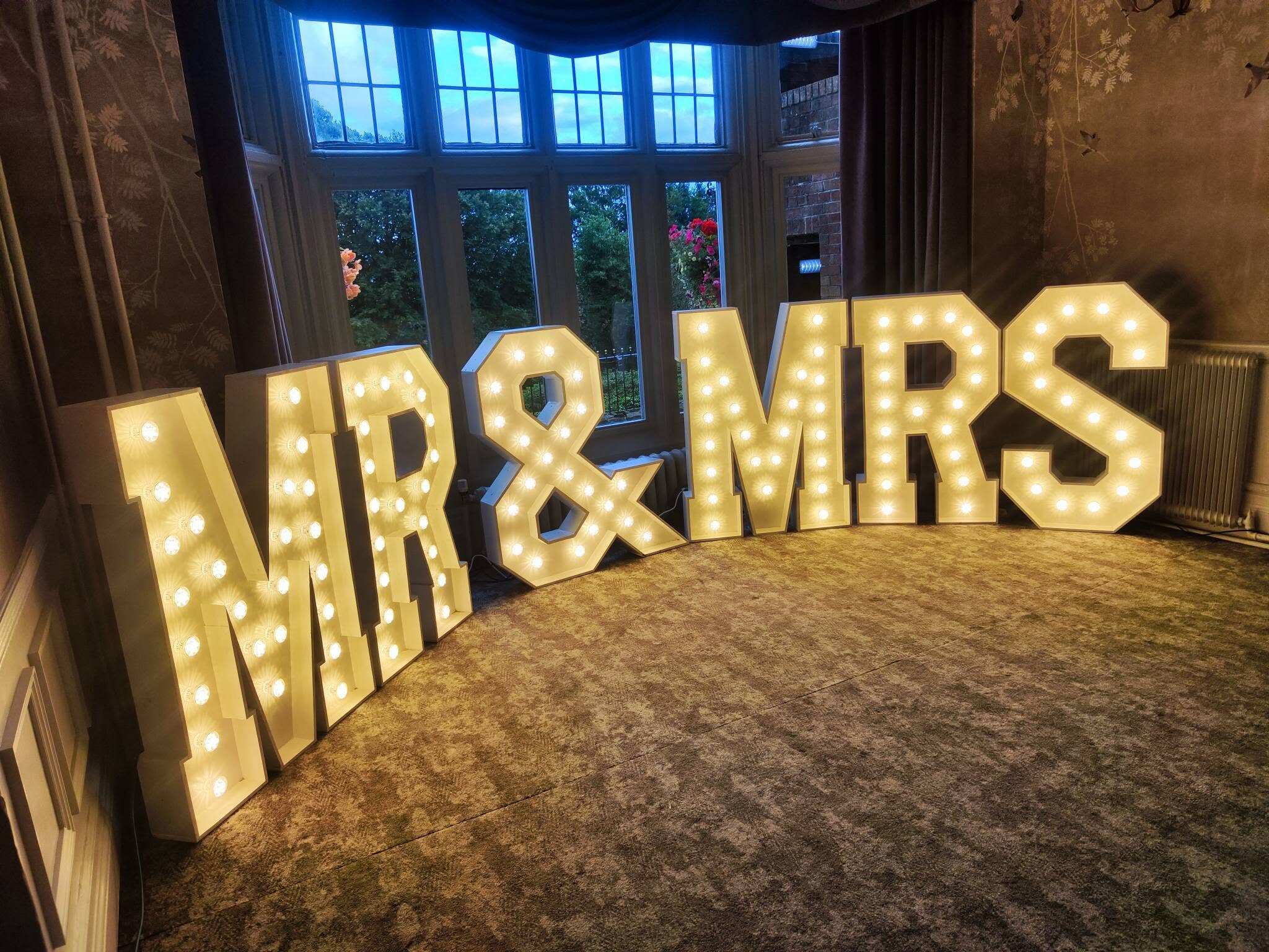 A Custom 60mm Cabochon Light for a Wedding Signage Project