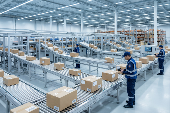 Modern warehouse sorting operations