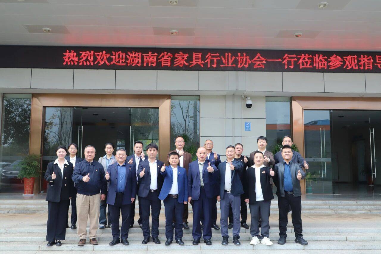 湖南省家具行业协会莅临参观指导