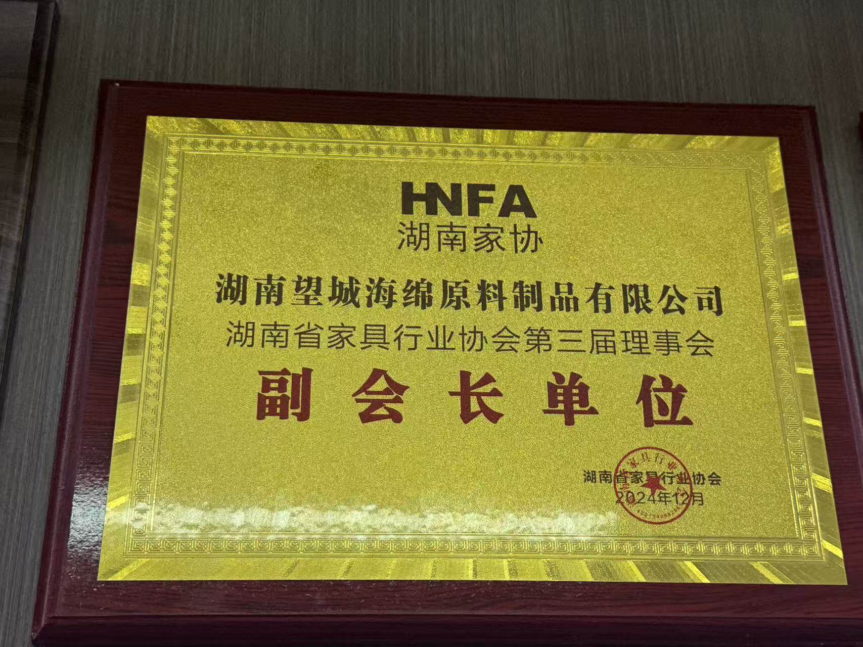 湖南省家具行业协会副会长单位
