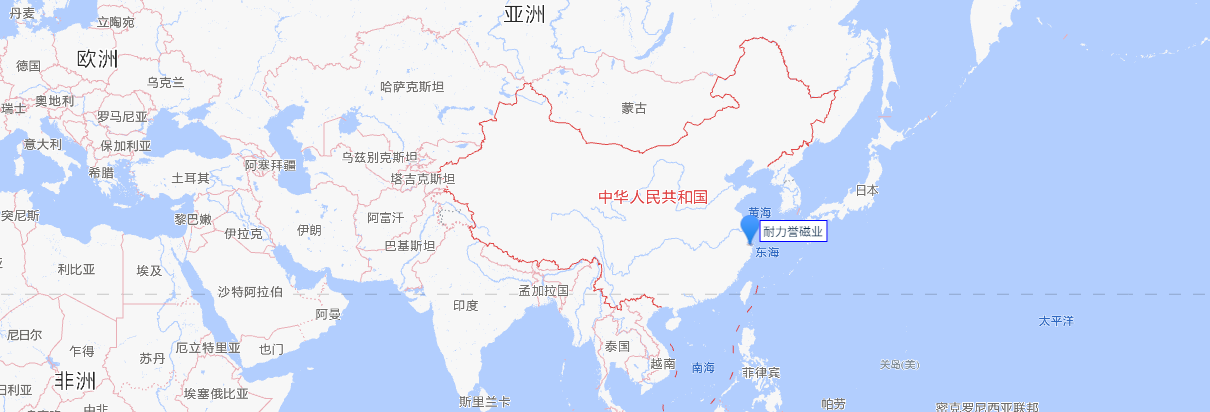 Ningbo Nailiyu Magnetics Technology Company Location