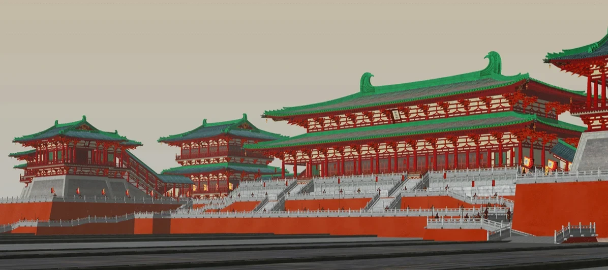 中式古建筑群SU模型20个