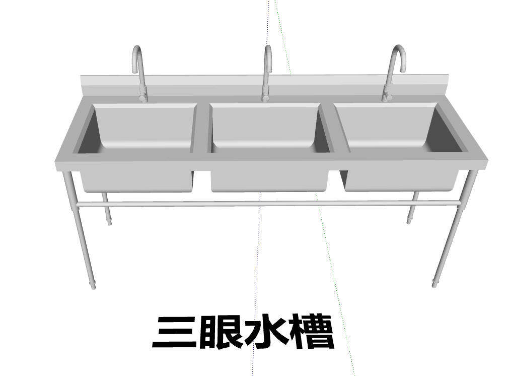 现代后厨SU模型