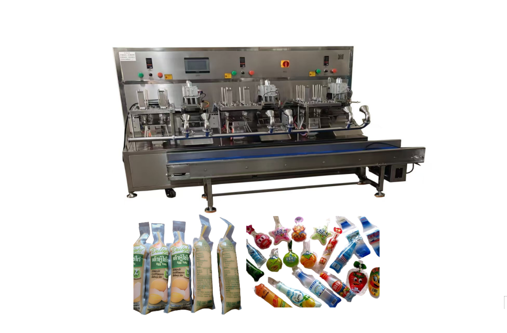 Tube pouch filling sealing machine