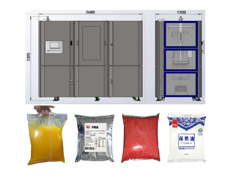 Aseptic Liquid Pouch Big Volume Automatic Packaging Machine