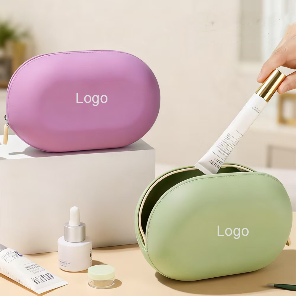 Silicone Travel Makeup Bag, Waterproof Portable Cosmetic Organizer Pouch, Custom Color & Logo Toilet