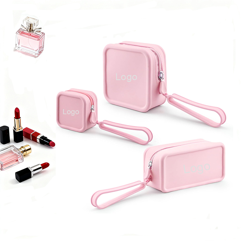 Soft Silicone Brush Bag Fashion Candy Pattern Makeup Travel Bag Waterproof Large Capacity 