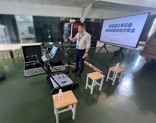 Our SL-GPR wireless ground-penetrating radar successfully passed acceptance review by a unit of the Army.