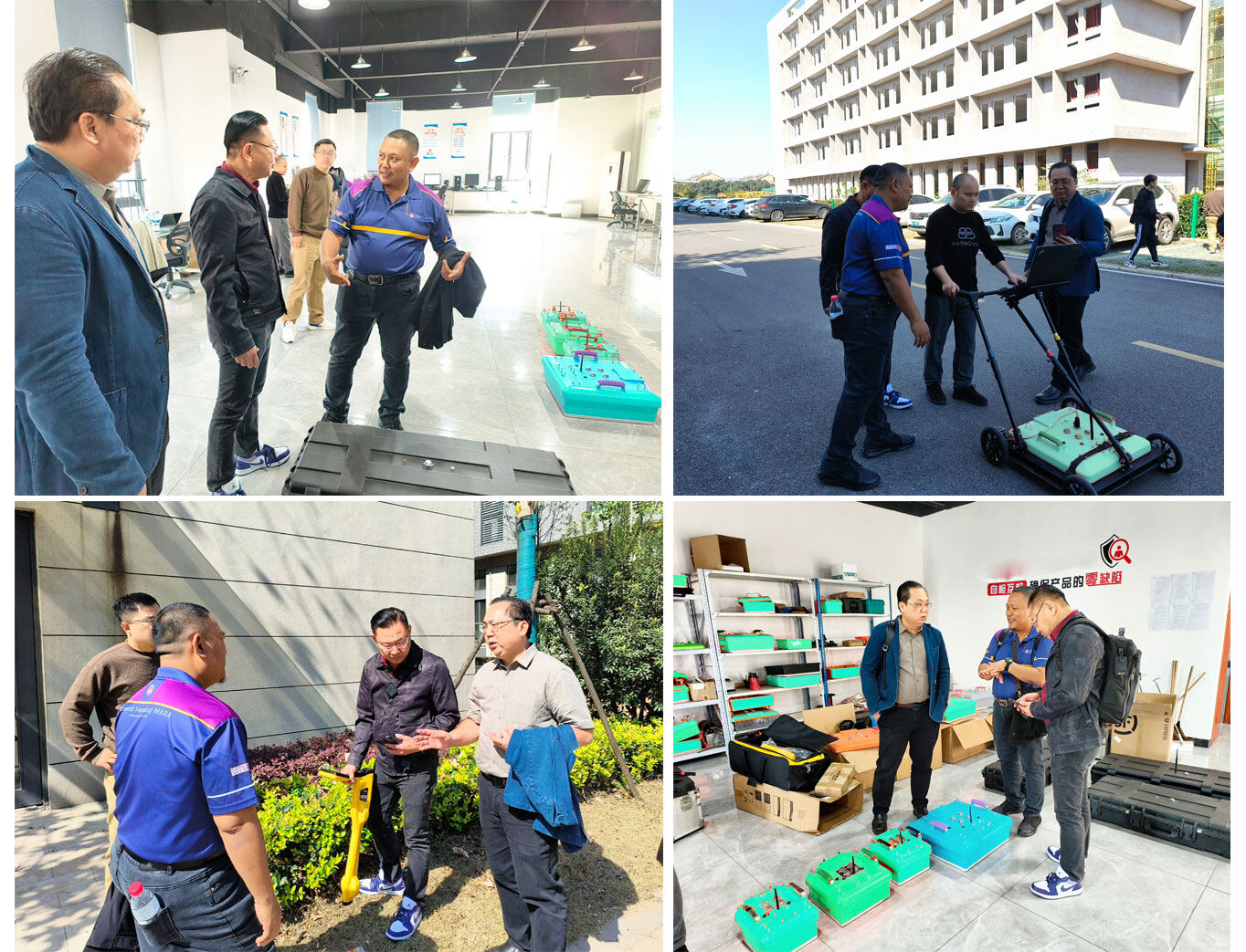 Foreign delegation visits the Shilong Technology product showcase area