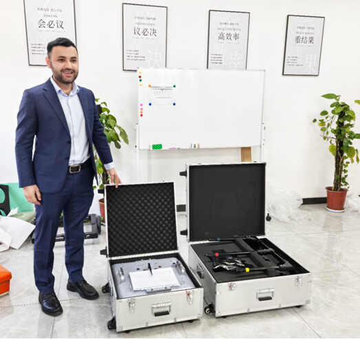 Tajikistan customer visits equipment packaging