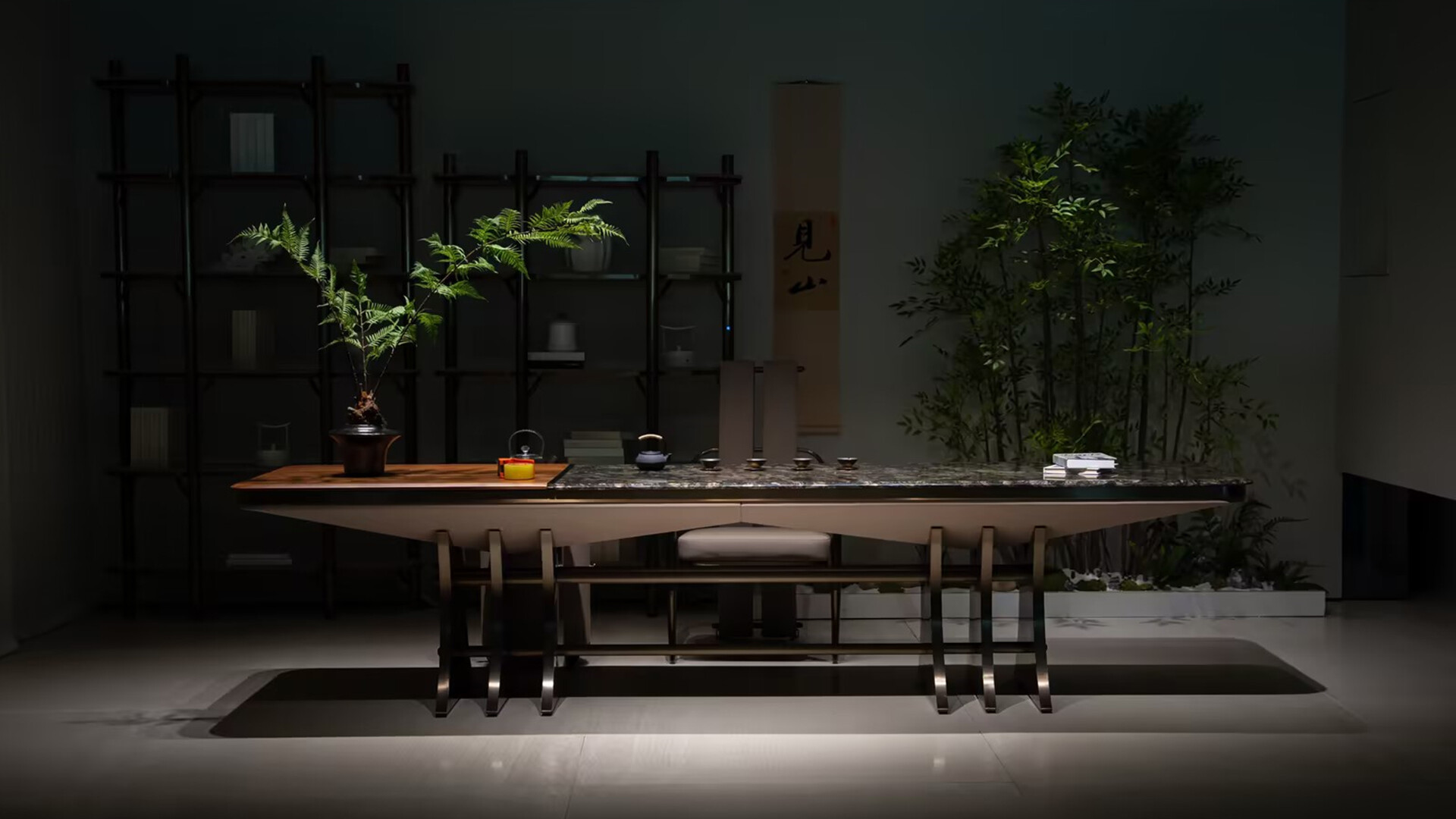 极简奢华客厅场景