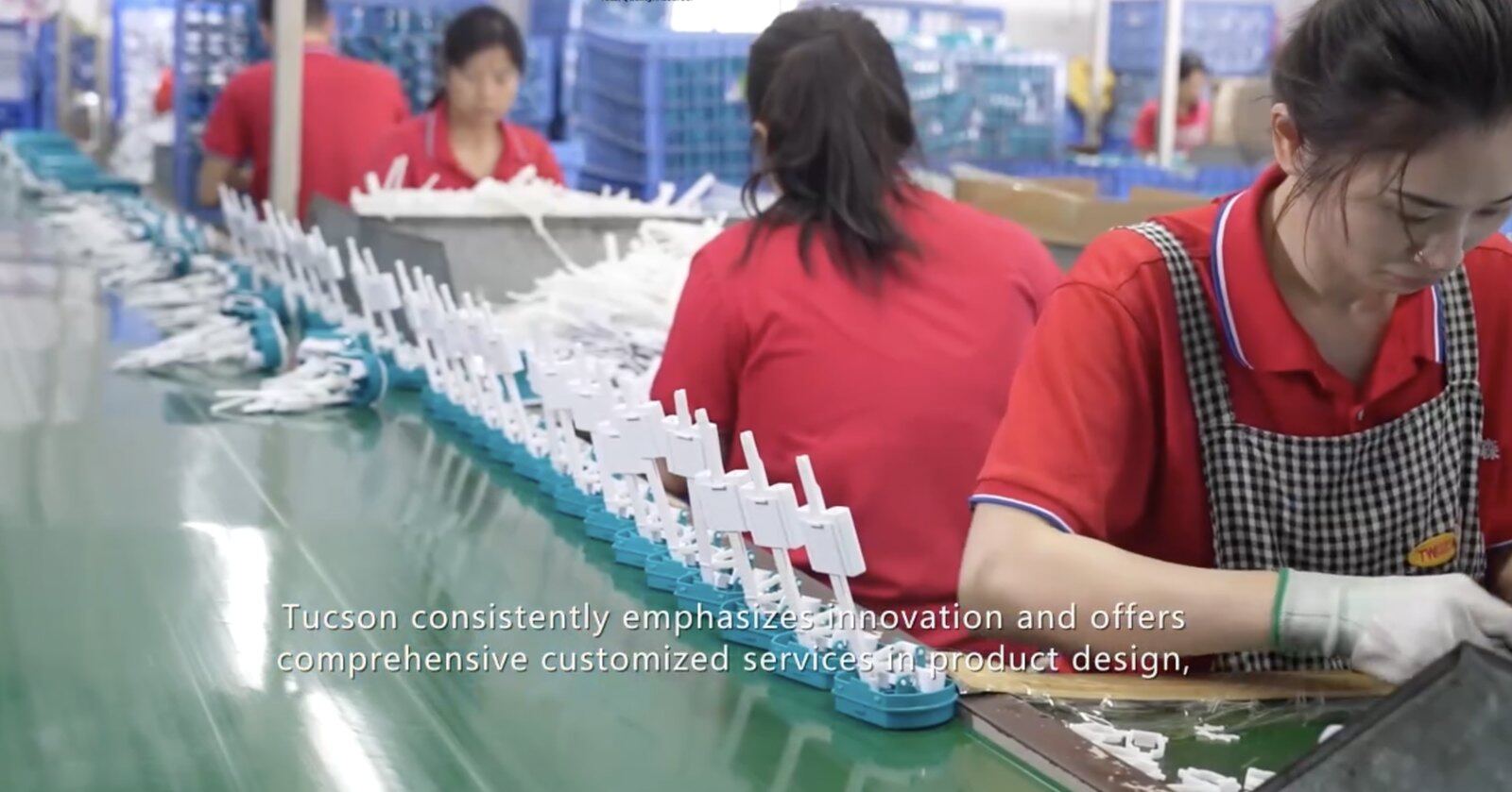 Assembly line workers