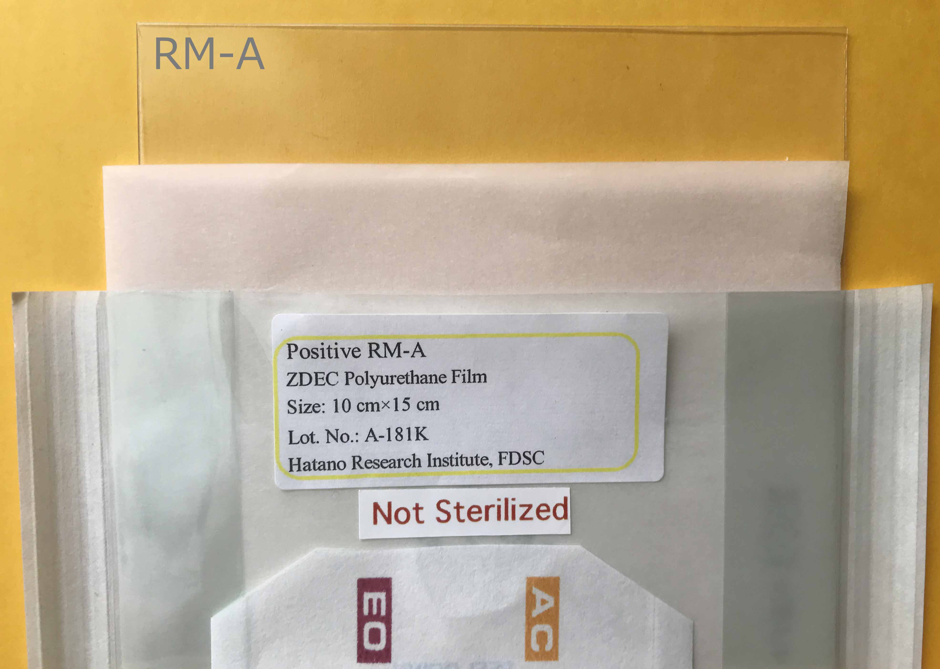 [FDSC] Positive Control RM-A (sheet), ZDEC polyurethane film