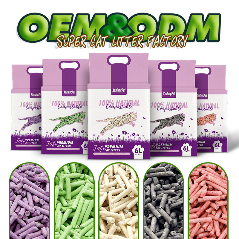 Natural Clumping Flushable Tofu Cat Litter
