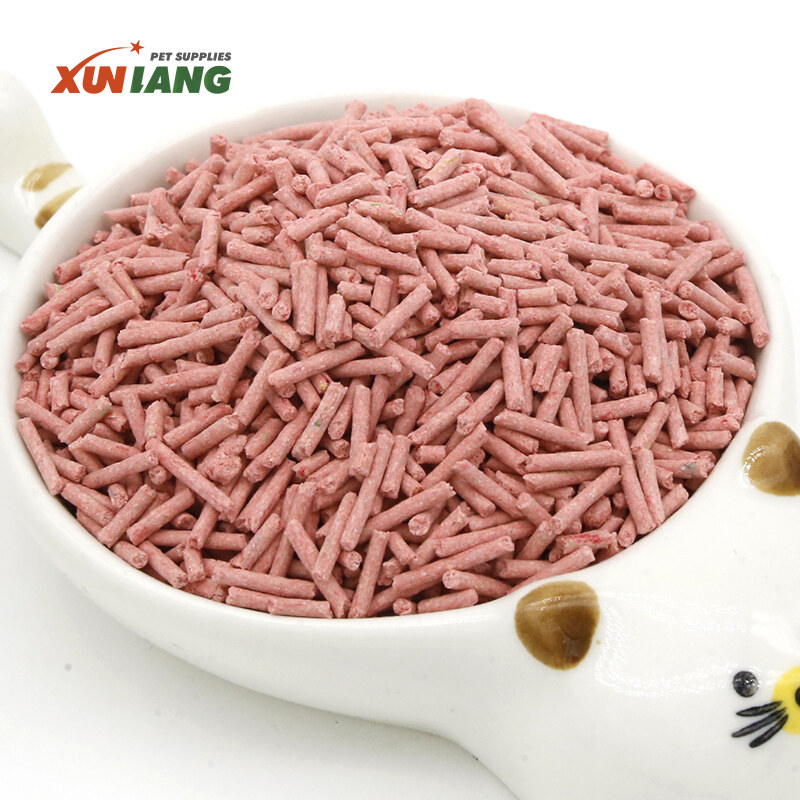Odor Control Peach Flavor Tofu Cat Litter Degradable Flushable