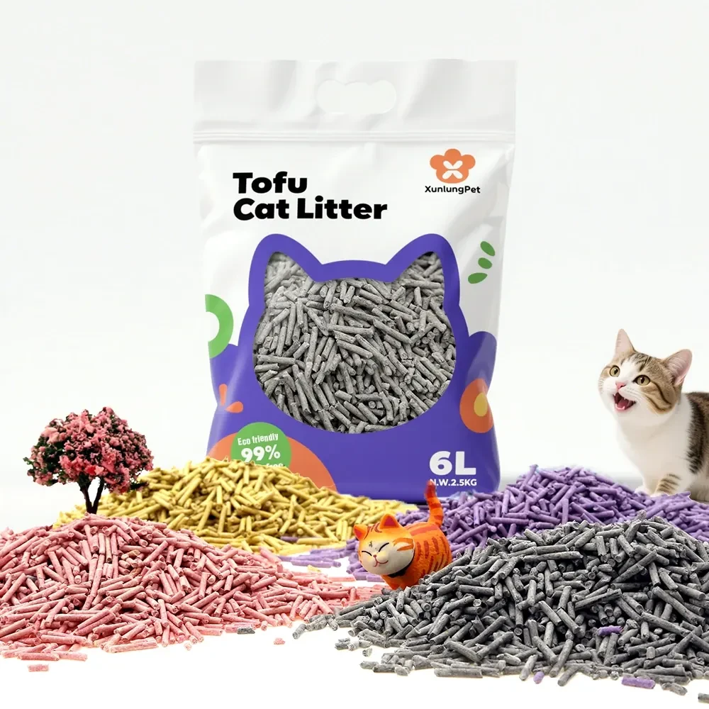 Strip Tofu Cat Litter XT-A Activated charcoal, Size:1.5/2 mm