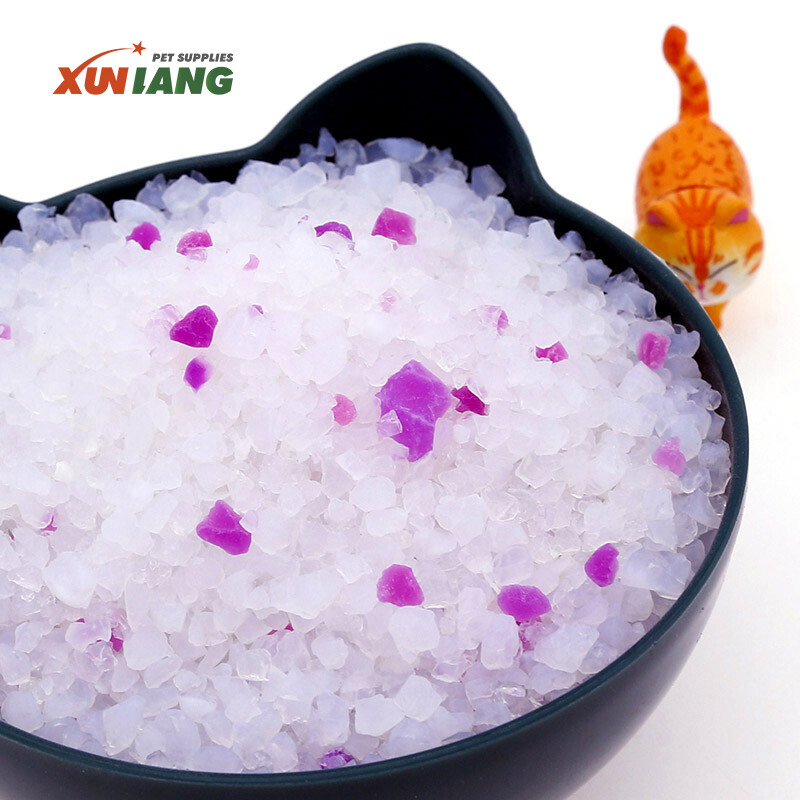 Silica Gel Crystal Cat Litter Odor Control Non-Clumping Crystal Kitty Litter 3