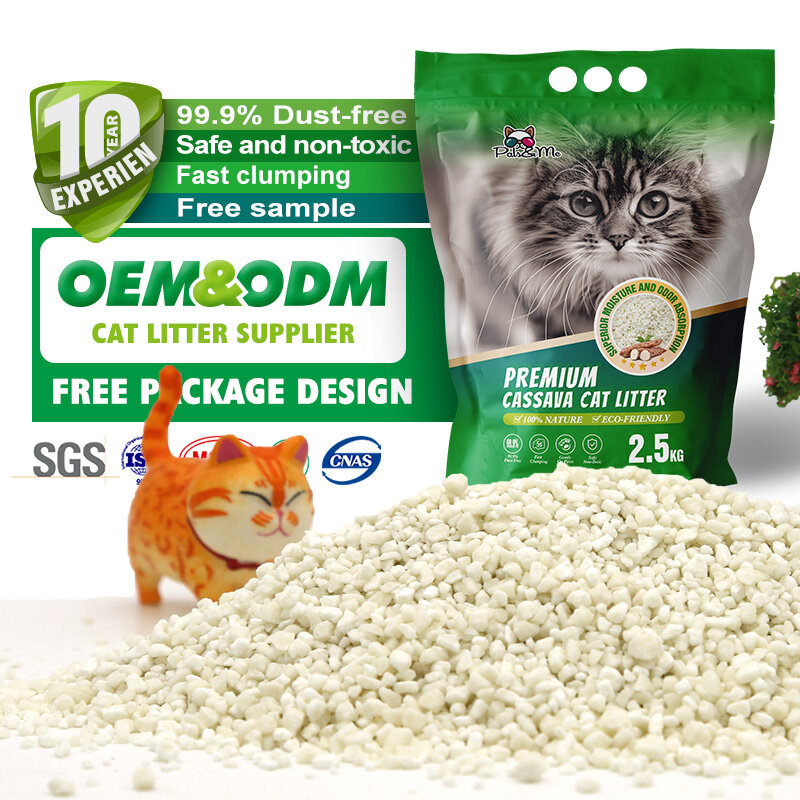 China Manufacturer Customized OEM ODM Cassava Cat Litter China Manufacturer Customized OEM ODM Cassava Cat Litter