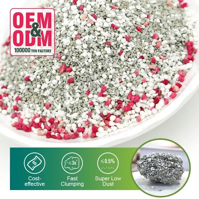 Bentonite & Cassava Mixed Cat Litter BCM-4 Size:0.5-2.5mm