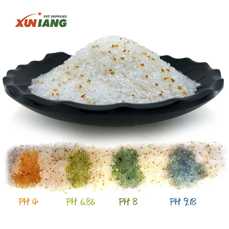 Health Monitoring PH Color Changing Crystal Silica Cat Litter Health Monitoring PH Color Changing Crystal Silica Cat Litter