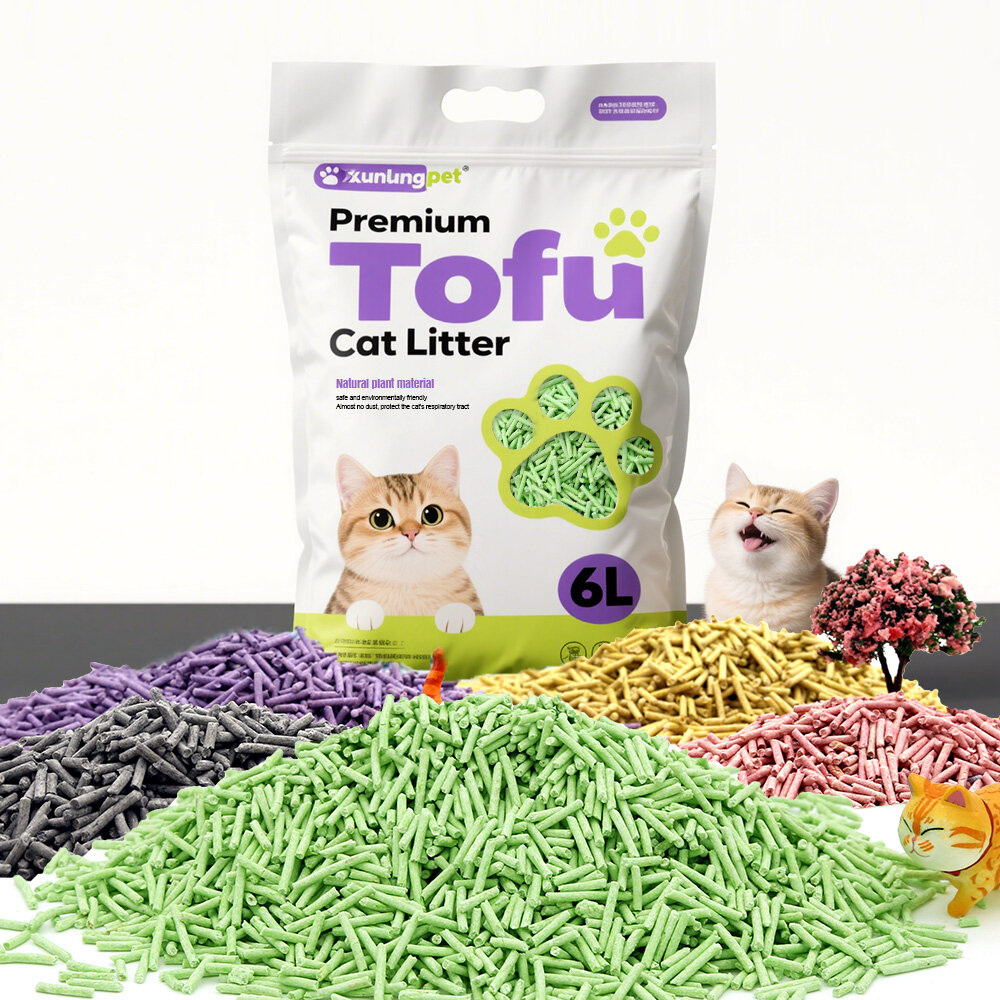 Strip Tofu Cat Litter XT-A Green tea, Size:1.5/2 mm