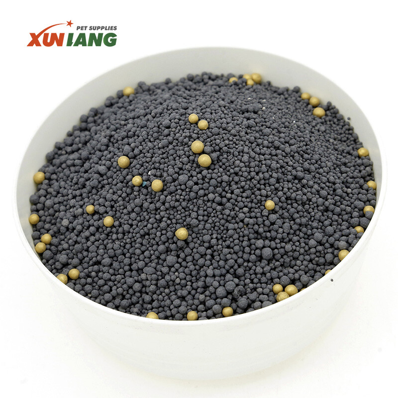 Activated Carbon Scented Ball Bentonite Cat Litter With Deodorant Beads