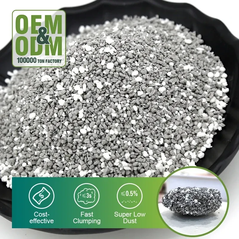 Bentonite & Cassava Mixed Cat Litter BCM-1 Size:0.5-2.5mm