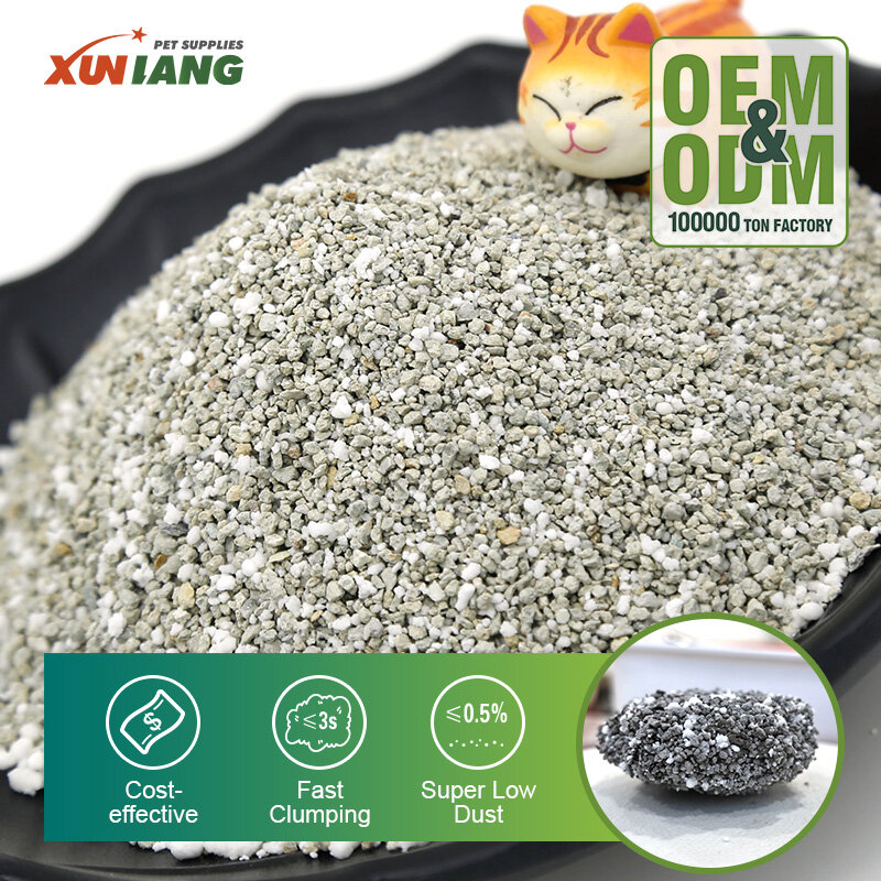 Mixed Bentonite &Cassava Cat Litter Low Dust Strong Clumping Deodorizing OEM Wholesale Cat Sand Mixed Bentonite &Cassava Cat Litter Low Dust Strong Clumping Deodorizing OEM Wholesale Cat Sand