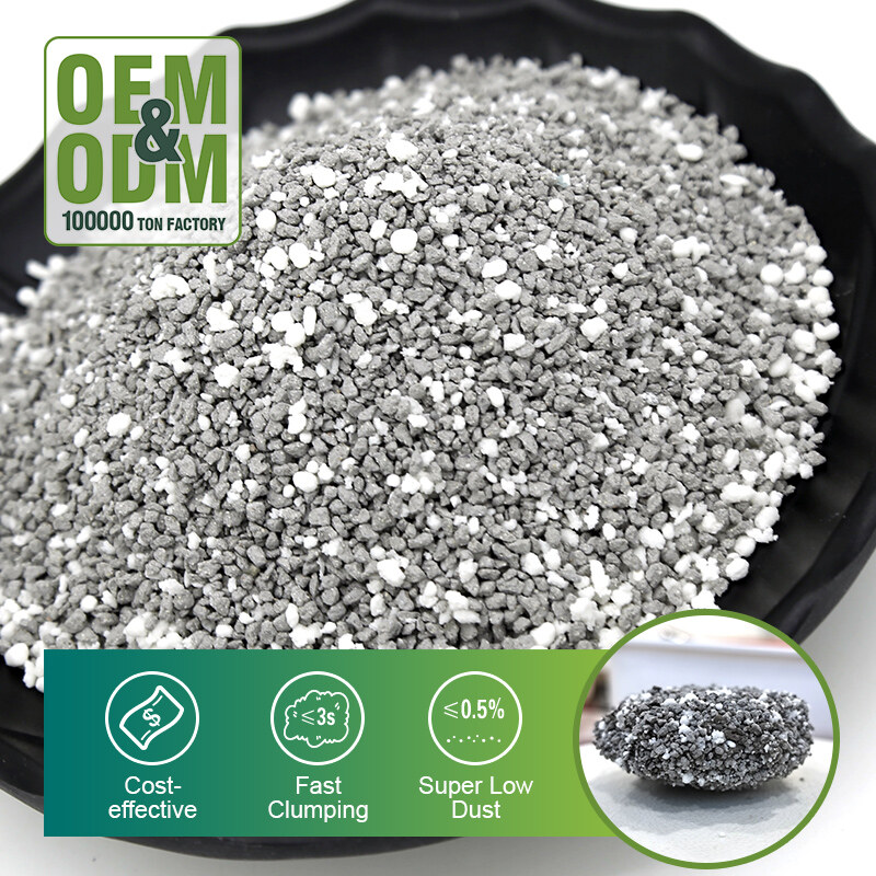 Bentonite & Cassava Mixed Cat Litter BCM-1 Size:0.5-2.5mm
