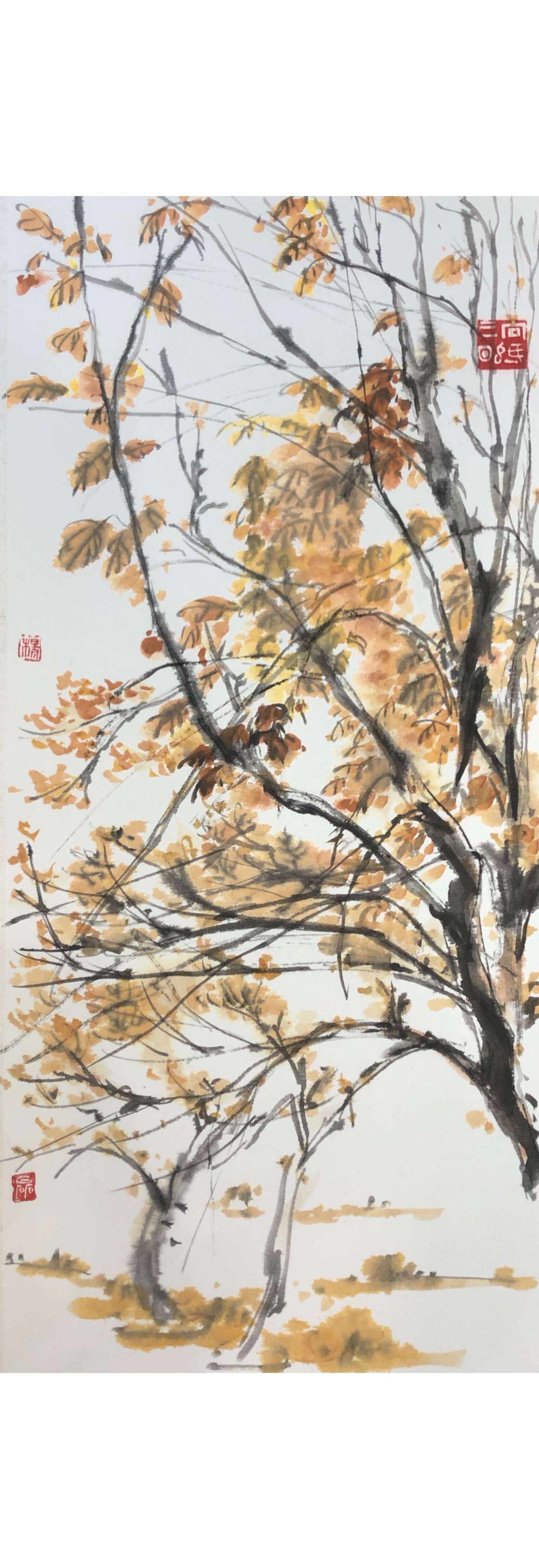秋树图